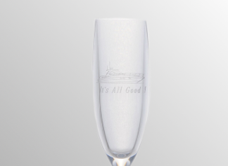 Strahl Engraved Acrylic Wine Glasses- Set of 4 